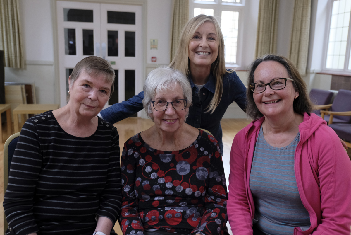 L R Pamela Hutchinson Collins, Sally Bromley, Fiona Phillips And Susan Bates